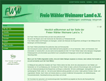Tablet Screenshot of freiewaehler-weimarerland.de